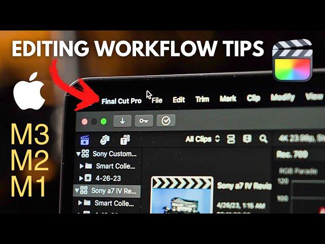 5 IMPORTANT Editing Workflow Tips for M3/M2/M1 Mac Users! || Final Cut Pro X (FCPX) Tutorial