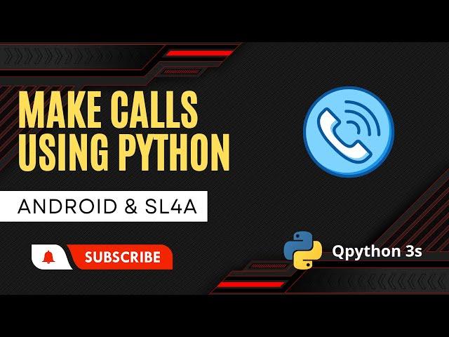 Make calls using 4 lines of python and SL4A #shorts #pyguru