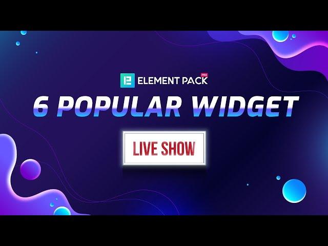 Element Pack Pro: 6 popular widgets