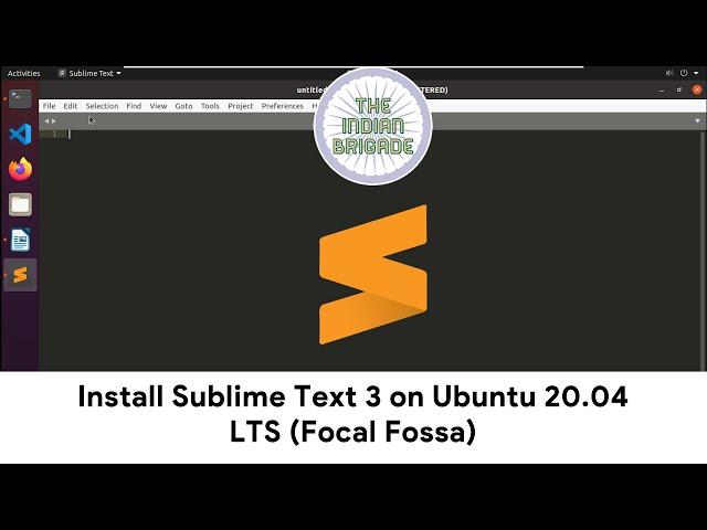 Install Sublime Text 3 on Ubuntu 20.04 LTS (Focal Fossa)