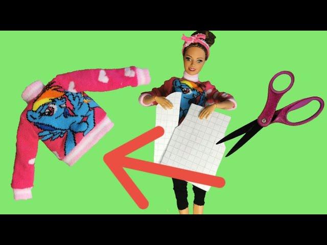 Free Pattern | How to Make Barbie Clothes with Socks | DIY Doll Clothes