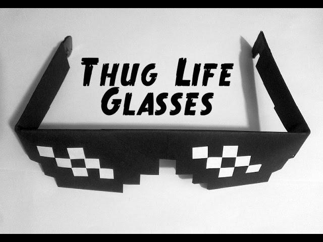 How to make: Paper Thug Life Glasses - Deal with it