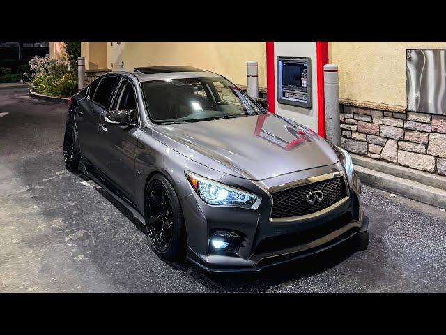 LATE NIGHT POV DRIVE IN MY TUNED Q50!!!