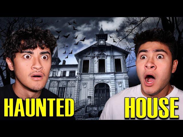 24 HOUR OVERNIGHT CHALLENGE IN HAUNTED HOUSE *CAUGHT*