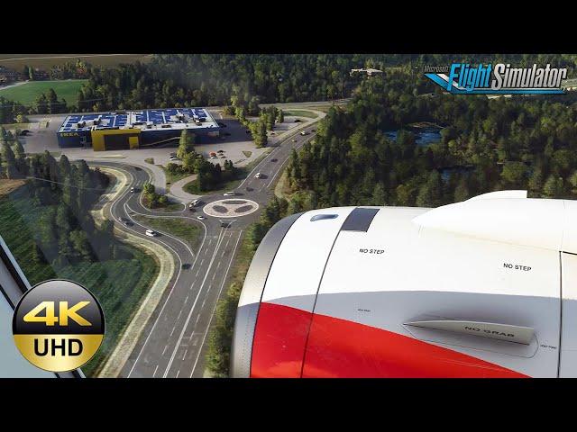 *ULTRA GRAPHICS 4K* | LANDING IN KLAGENFURT - AUSTRIA | WORLD UP.6 | Microsoft Flight Simulator 2020