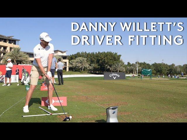 Danny Willett's full driver fitting with TopTracer