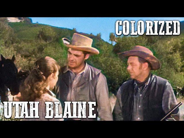 Western Movie | Utah Blaine | COLORIZED | Full Western Movie | Ranch Film | Wild West