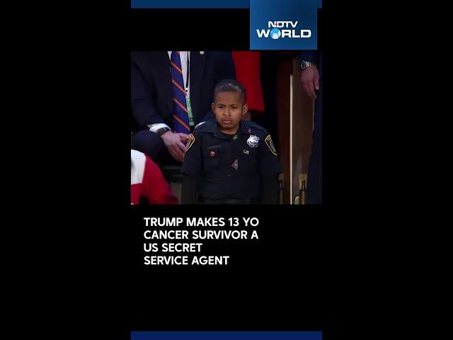 Trump Congress Speech | Trump Makes 13 Year Old Cancer Survivor A US Secret Service Agent