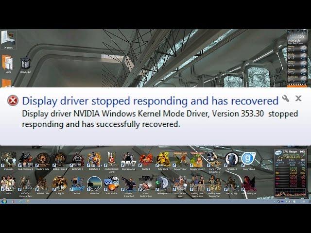 #2016 Nvidia "Display driver stopped responding" FIX!!