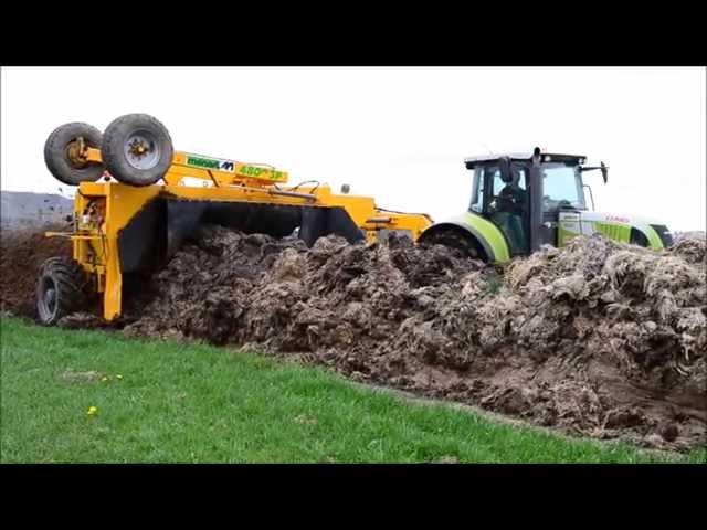 Compostage de fumier : Claas Arion 640 & Ménart 4800 SP [HD]