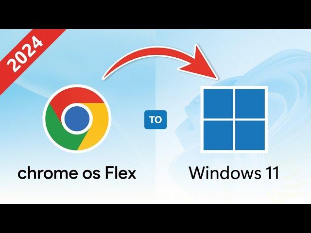 Remove Chrome OS Flex & Install Windows 11 | Without Rufus | ISO to USB Android