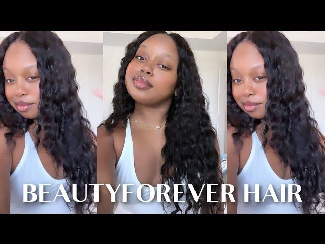 SUPER QUICK &  LOW MAINTENANCE! NO LEAVE OUT! WET & WAVY WIG INSTALL! FT. BEAUTYFOREVER HAIR