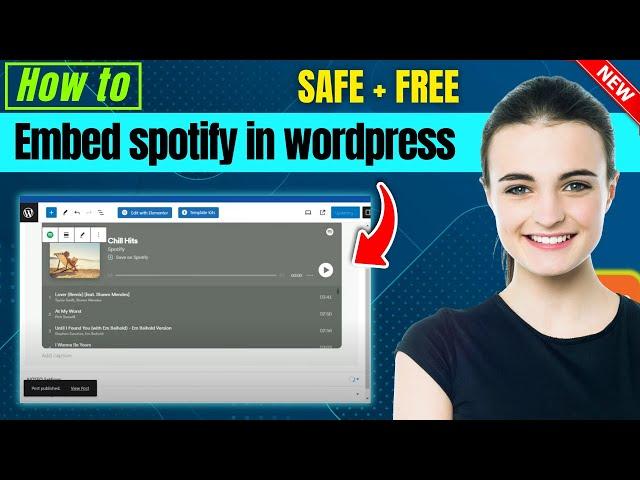 How to embed spotify in wordpress ( Song & Playlist )