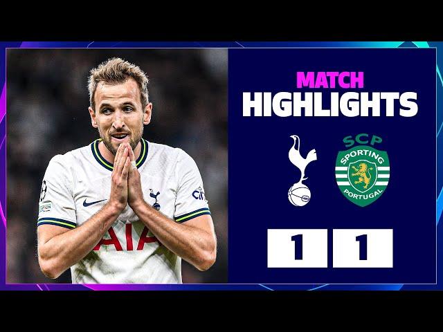 Kane denied in late VAR DRAMA | UCL HIGHLIGHTS | Spurs 1-1 Sporting