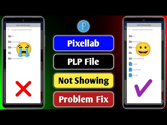 Pixellab এ PLP File হচ্ছে না কেন? | Pixellab PLP File Not Showing | Pixellab PLP File Add Problem