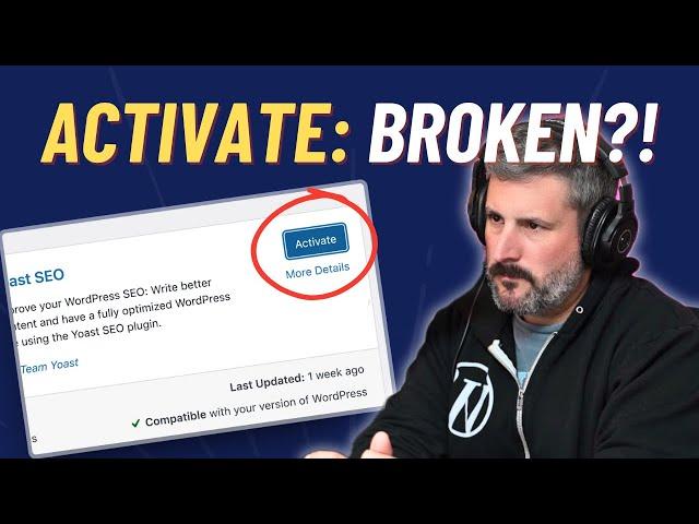 Help! WordPress Plugin Activation Broken?!