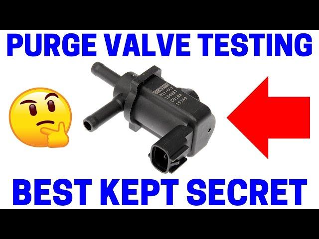 How To Easily Test A Car Purge Valve Solenoid