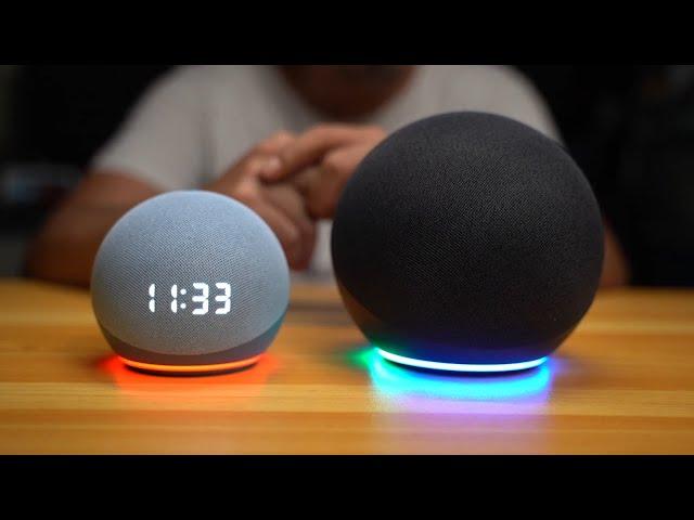 Amazon Alexa Echo 4th gen vs. Amazon Alexa Echo dot 4th gen - comparison ASMR