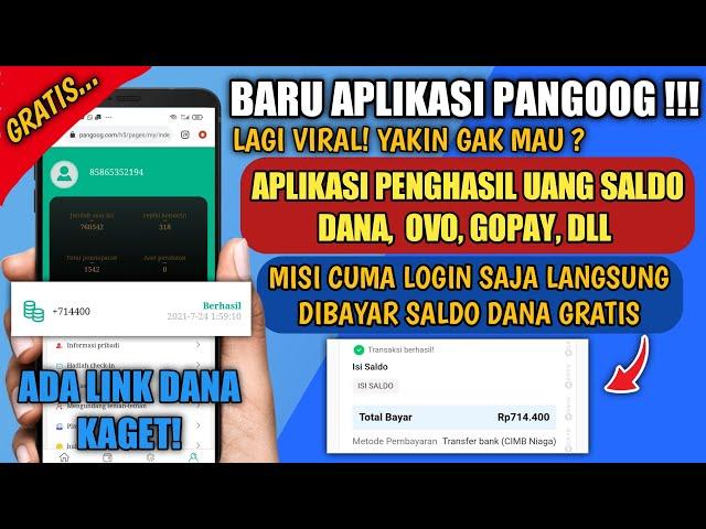 BARU RILIS  APK PANGOOG PENGHASIL UANG | Aplikasi Penghasil Uang Terbaru 2021 Terbukti Membayar