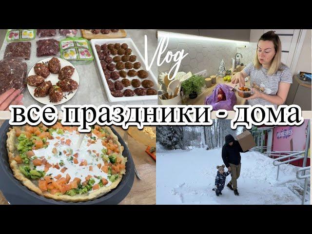 VLOG: Киш с СЕМГОЙ/Нас ЗАМЕЛО/Угостили ГОВЯДИНОЙ/Делаю ПОЛУФАБРИКАТЫ/Планы не ОСУЩЕСТВИЛИСЬ