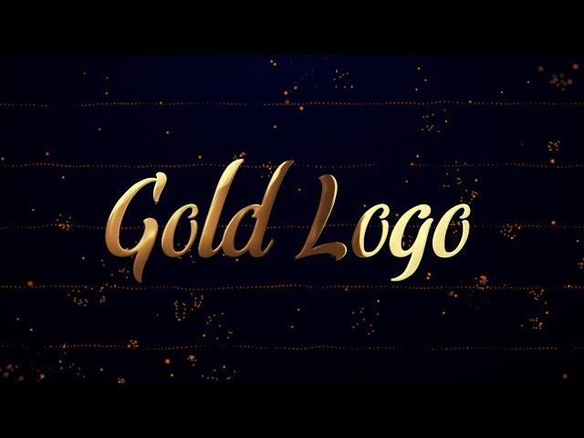 Gold Logo Reveal (Particles Intro) After Effects Templates