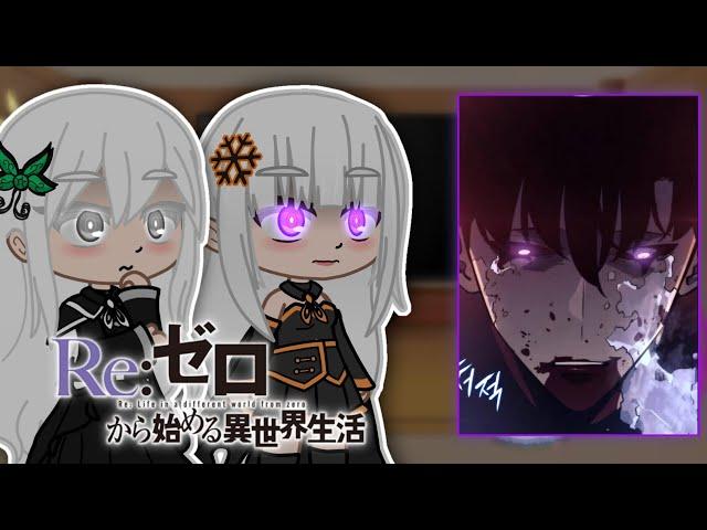 Re Zero react to Subaru as Sung Jin Woo 3/3 | Gacha Life |