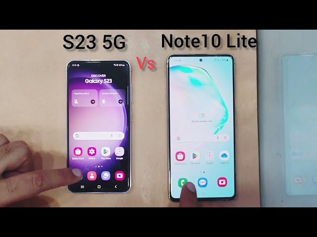 Samsung  S23 vs Note10 Lite | speed Test 