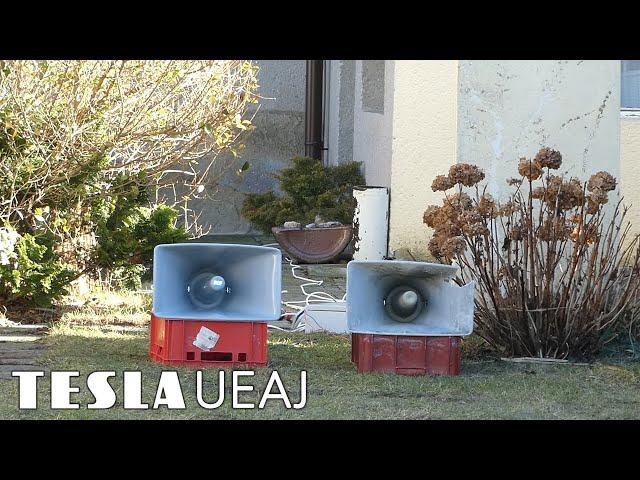 Siren test | TESLA UEAJ Loudspeaker (2x) |02.02.2022|