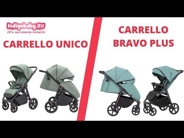 Сравнение новых колясок CARRELLO Unico CRL-5509 и CARRELL Bravo Plus CRL-5515 2023 года , налетай!