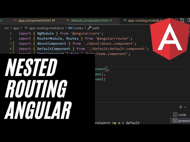 Nested Routing in Angular - Adding Nested Routing - Relearning Angular Part 12