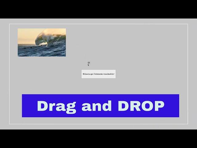 Immagine Drag and Drop in HTML!