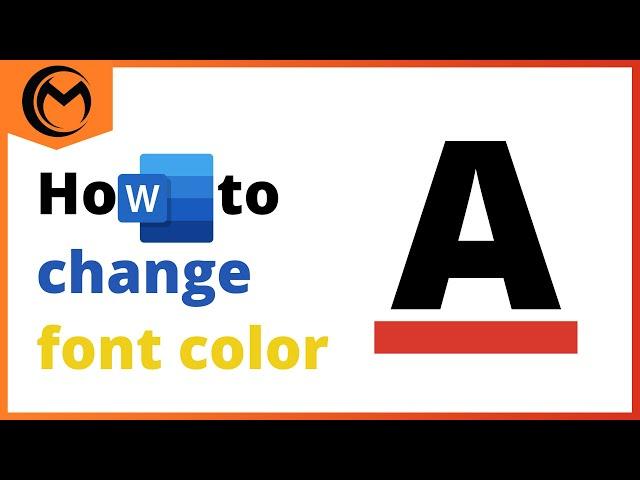 How To Change Font Color In Microsoft Word