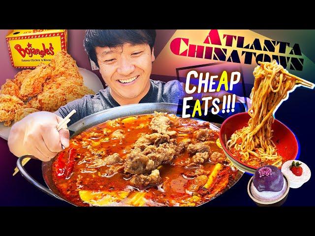 Atlanta CHINATOWN CHEAP EATS & BEST Fast Food FRIED CHICKEN at Bojangles