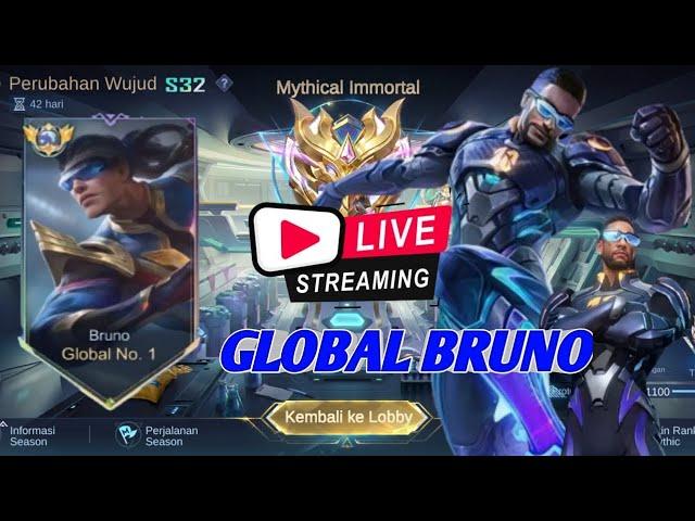 GLOBAL 1 BRUNO S32 HARDPUSH LAGI ATAU VIP AN? -Mobile legends