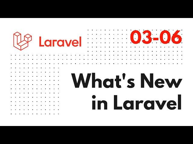 What's New in Laravel (#1) —  2021-06-03