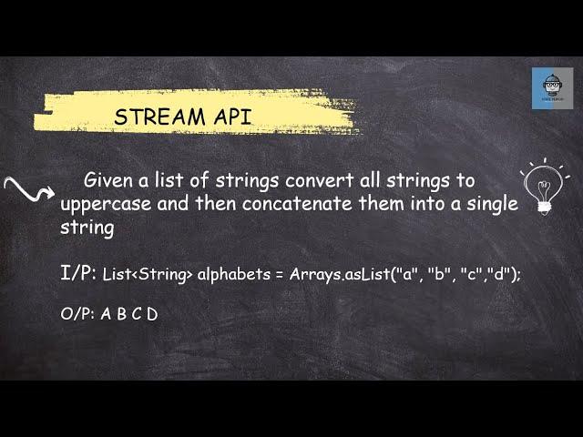 Java 8 Stream API  - 41 Convert a list of string to uppercase and then concatenate || Most Asked