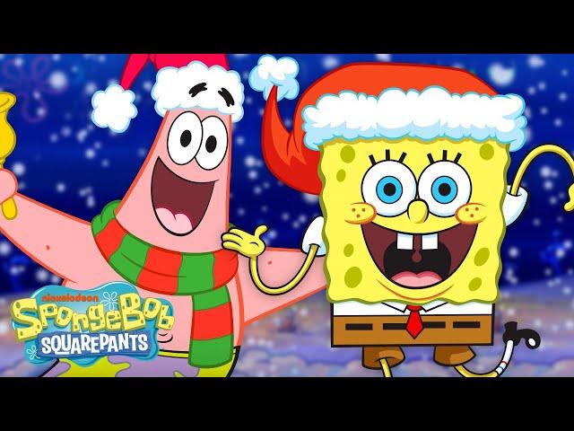 SpongeBob's "Very First Christmas" Ever!  | Full Scene | @SpongeBobOfficial