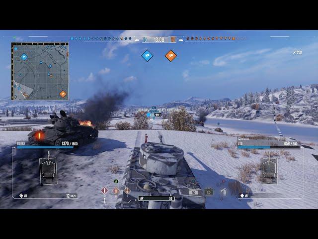 Gameplay World of Tanks : Tiger 1 | Xbox Series X | (No Commentary)