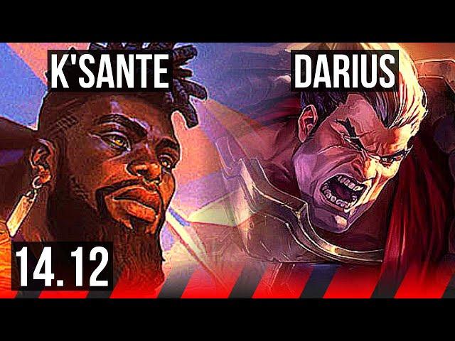 K'SANTE vs DARIUS (TOP) | 6/1/8, 500+ games | NA Master | 14.12