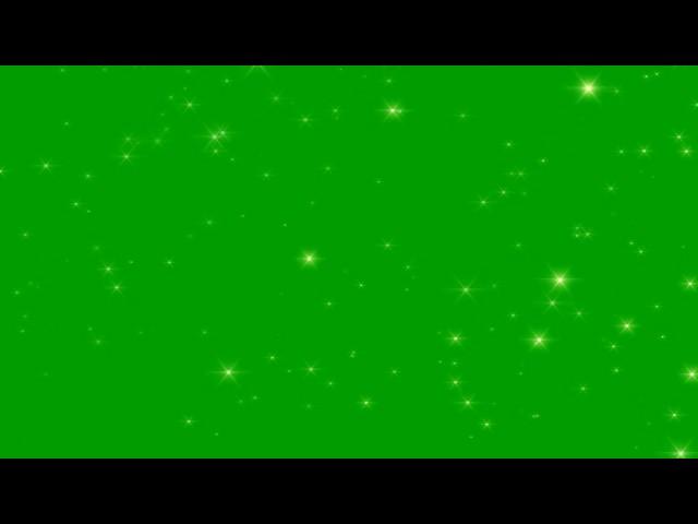 4K Glitter Star Free Green Screen Effect