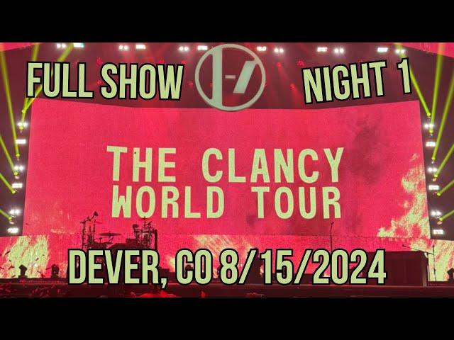 Twenty One Pilots Clancy Tour Night 1 | Live From Denver CO 8:15