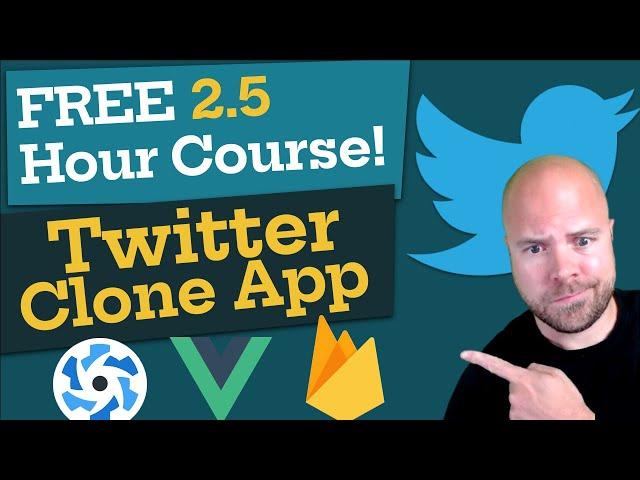 Free 2.5 Hour Course! - Twitter Clone for iOS, Android, Mac & Windows (Quasar, Vue.js & Firebase)