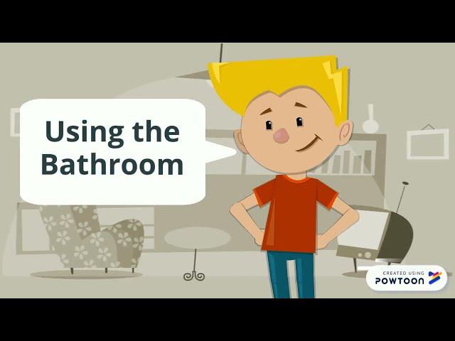 Using the Bathroom Boy  #ABA #Autism #socialstory
