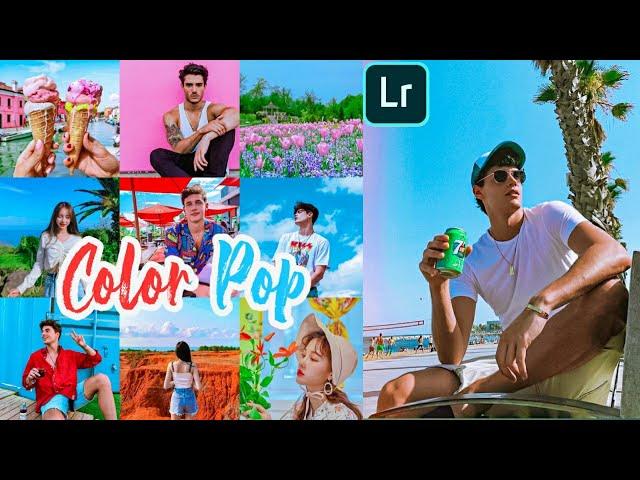 Color Pop Preset - Lightroom Mobile Presets Vibrant Tone Tutorial Free Dng