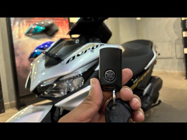 Yamaha Aerox 155 New Remote Key Model - On Road Price ? Boot space ?