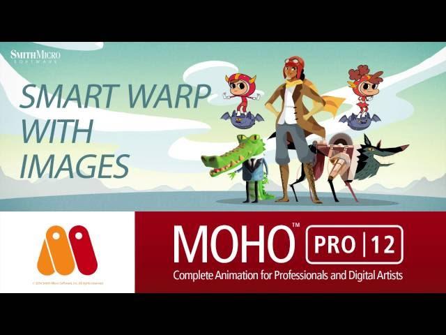 Moho Pro 12 (Anime Studio) - Smart Warp with Images Tutorial