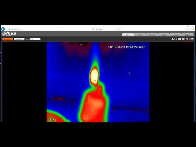 Dahua Thermal IP Camera Flame/Fire Detection