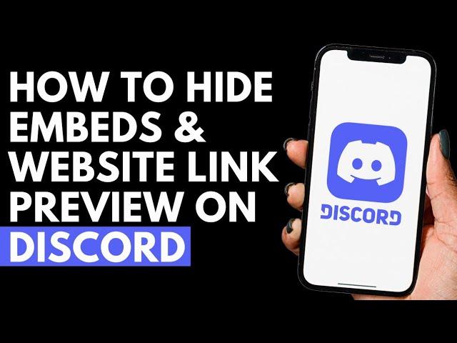 How To Hide Embeds & Website Link Preview on Discord | Discord Tutorial