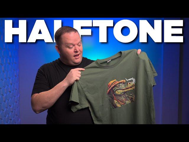 How to Halftone Any Color Shirt!!