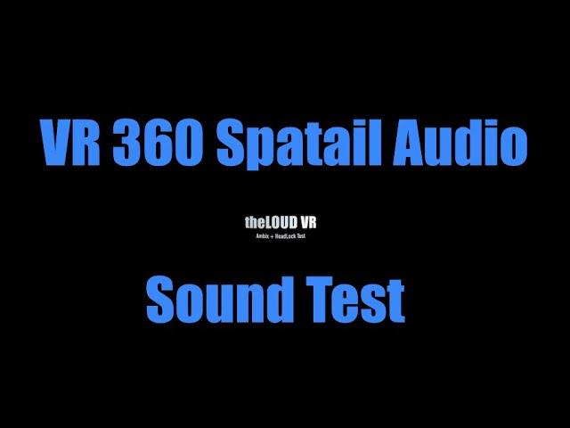 #VR 360 #spatialaudio Sound Test_YA180(2OA must fb360)